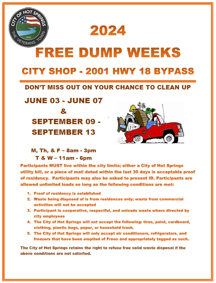 free dump week 2024